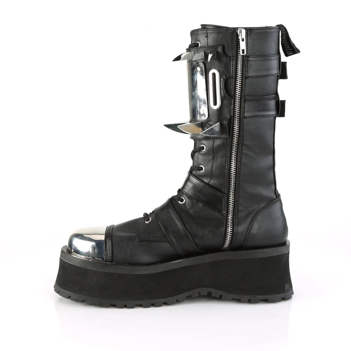 2 Inch Platform GRAVEDIGGER-250 Black Pu