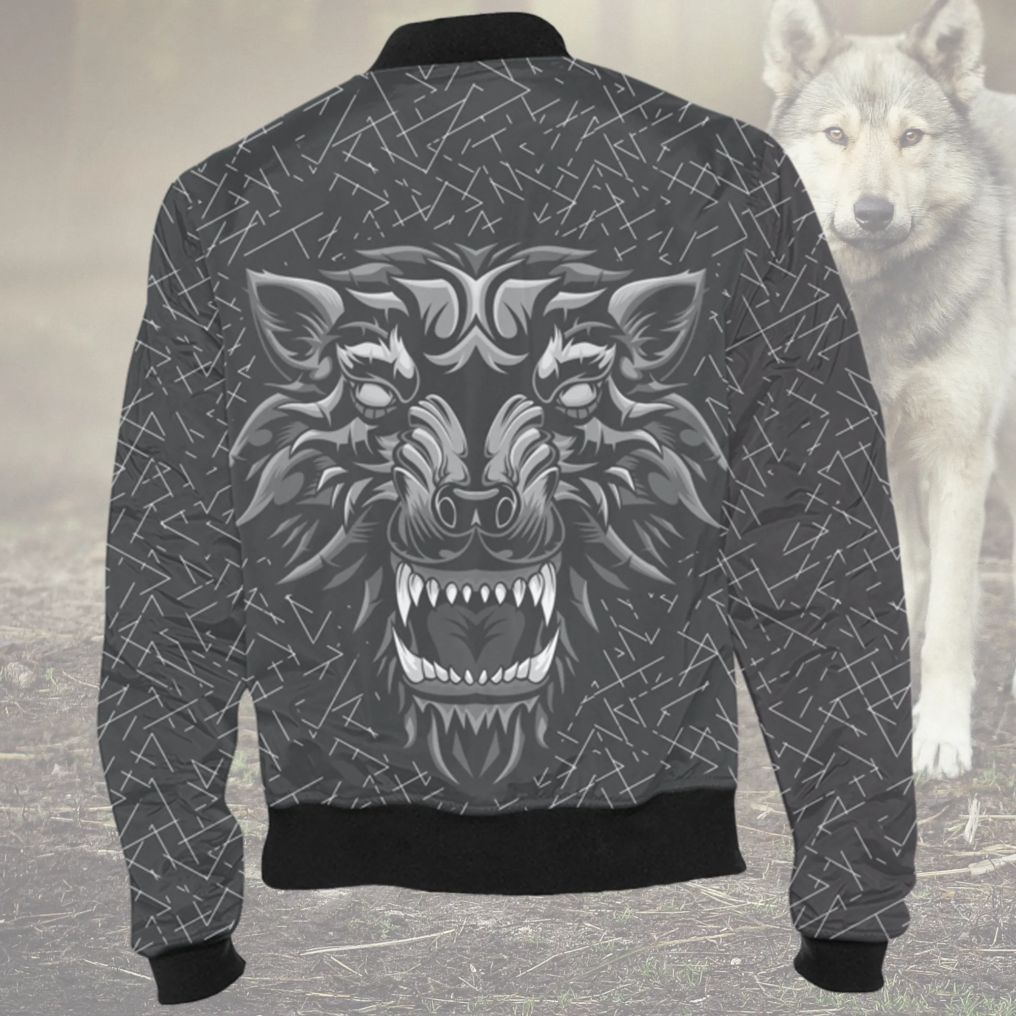 Aggressive Inner Wolf Bomber Jacket