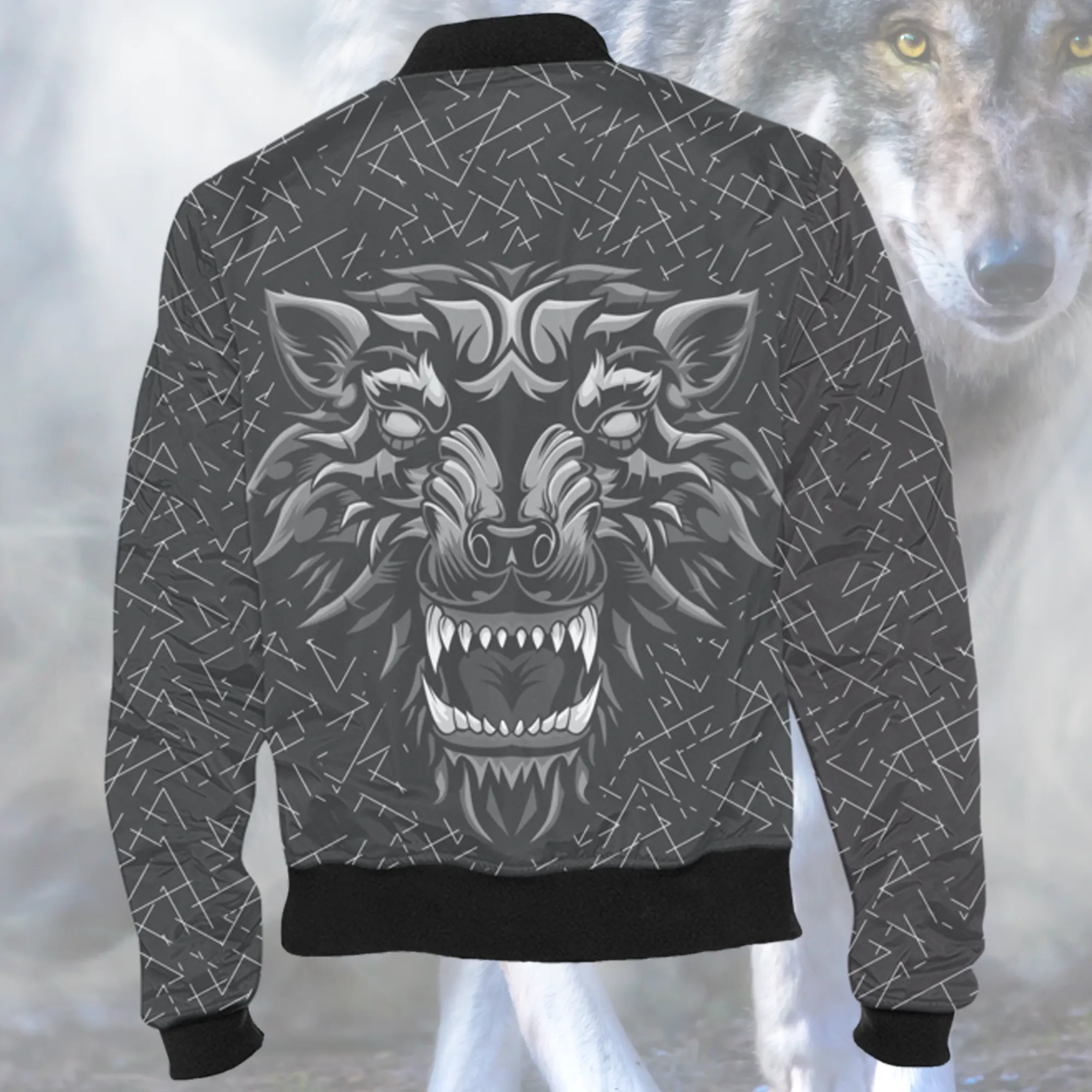 Aggressive Inner Wolf Bomber Jacket