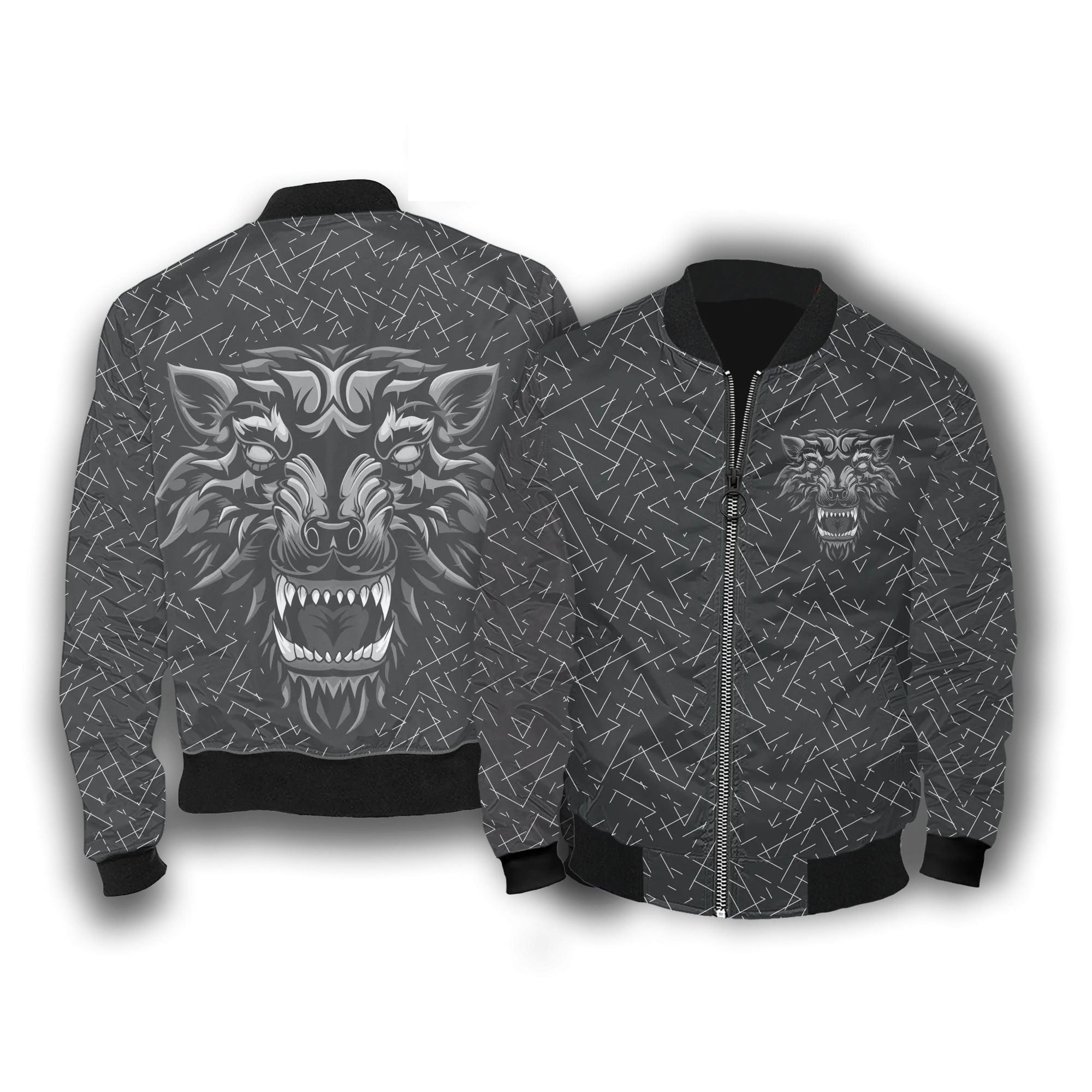 Aggressive Inner Wolf Bomber Jacket