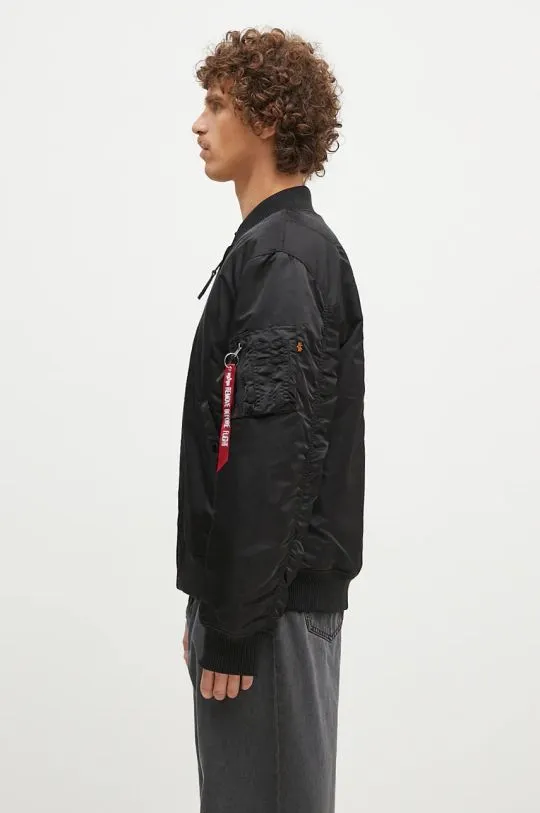 Alpha Industries bomber jacket MA-1 Dragon EMB men’s black color