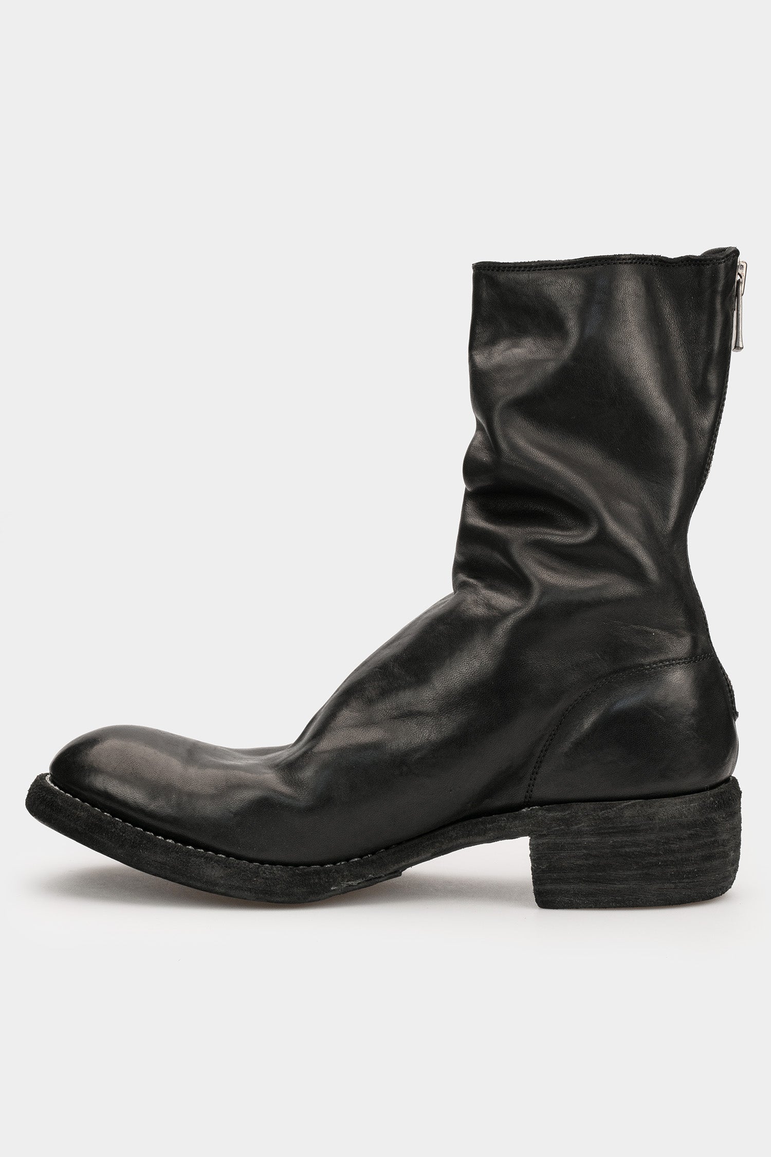 Back zip leather boots | 788ZX