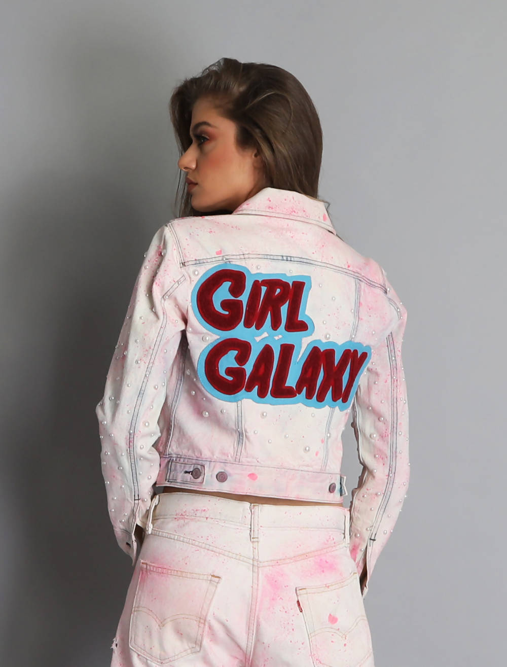 Barber Girl Galaxy Jacket - Off-White