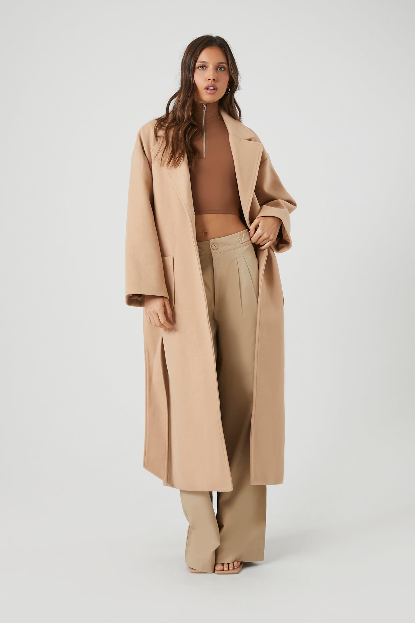 Belted Longline Jacket