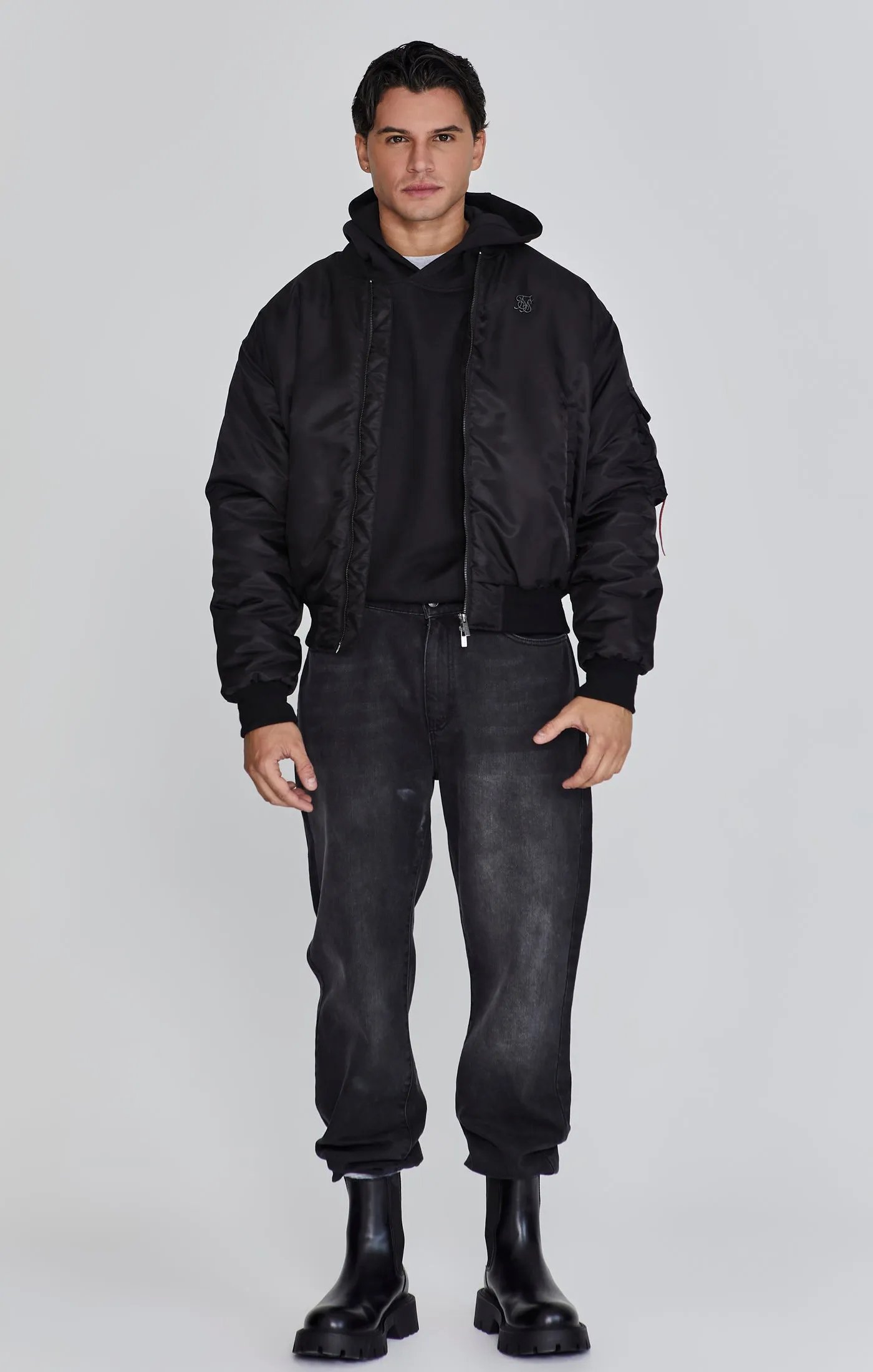 Black Bomber Jacket