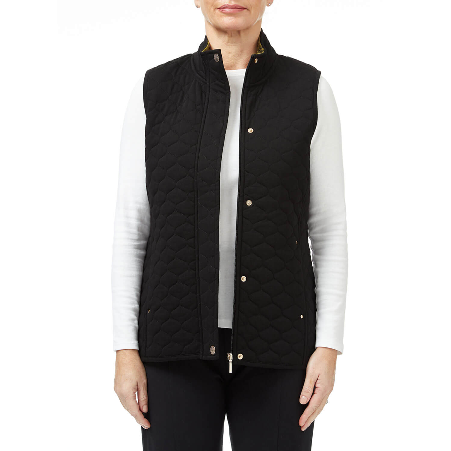 Black Gilet With Coco Lining