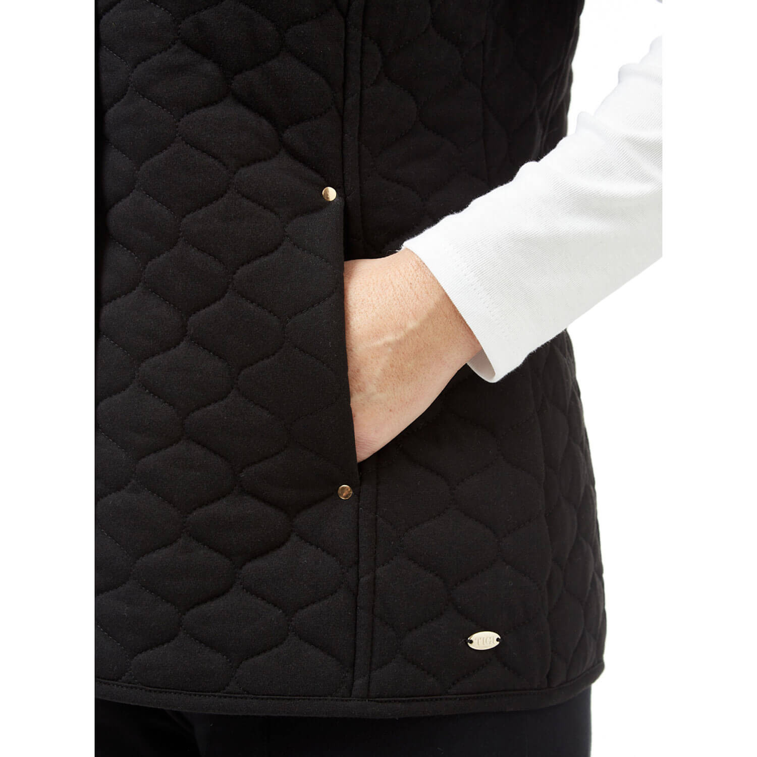 Black Gilet With Coco Lining