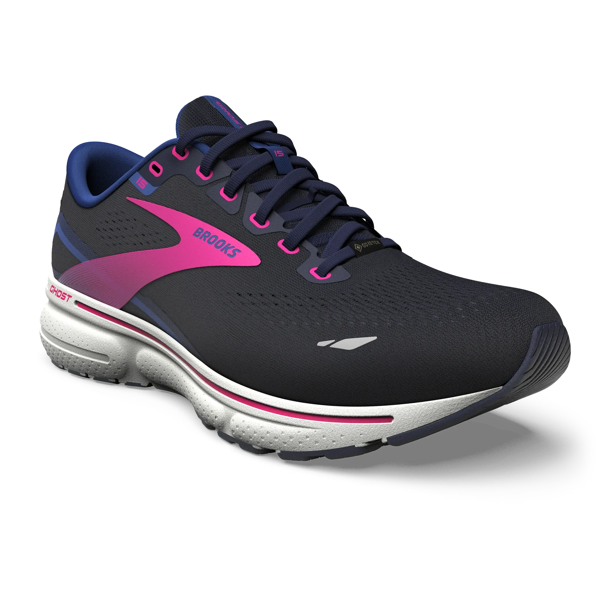 Brooks | Ghost 15 GTX | Women's | Peacoat/Blue/Pink