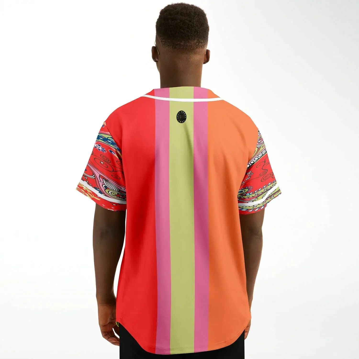 Chili Pepper Colorblock Trio Button Front Jersey