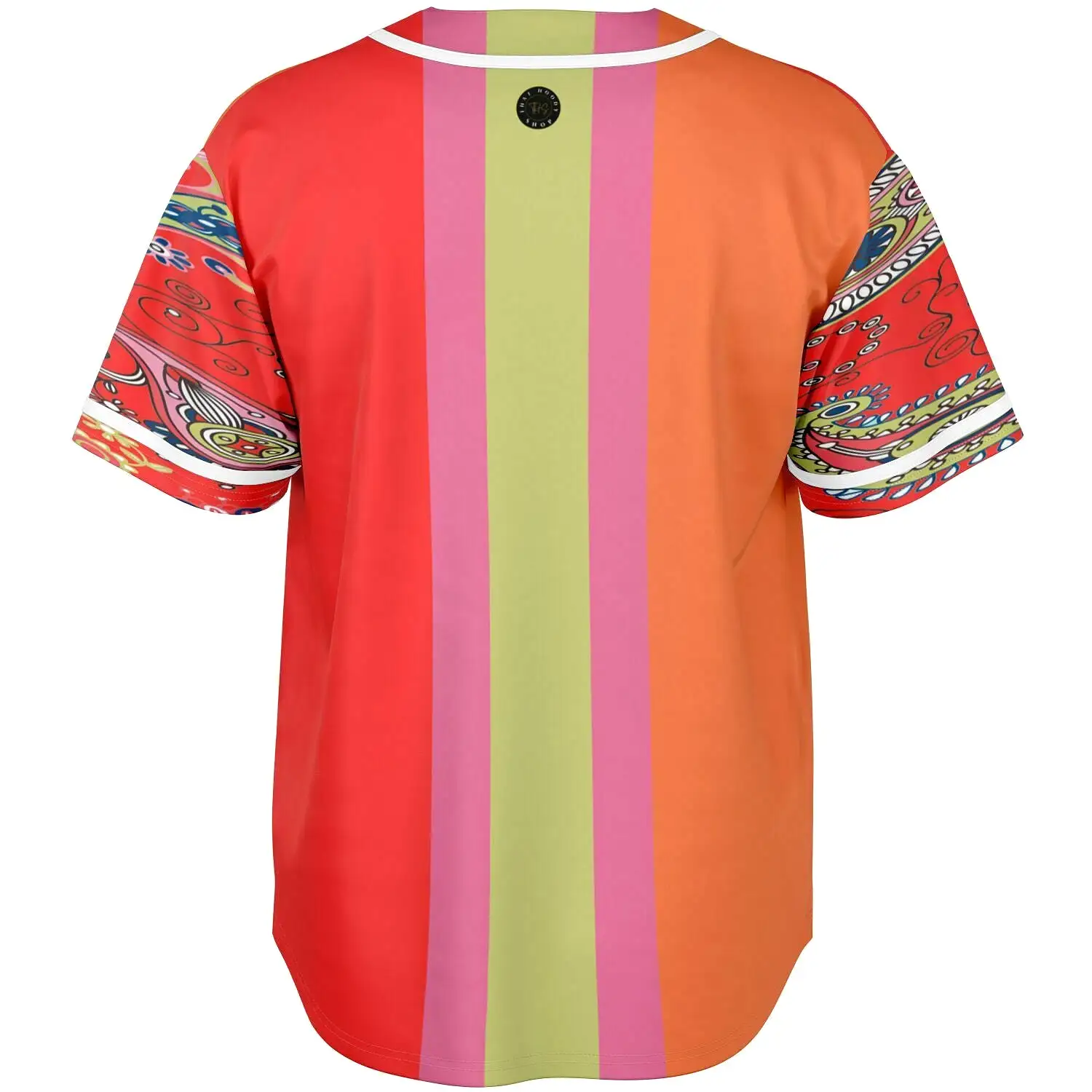 Chili Pepper Colorblock Trio Button Front Jersey