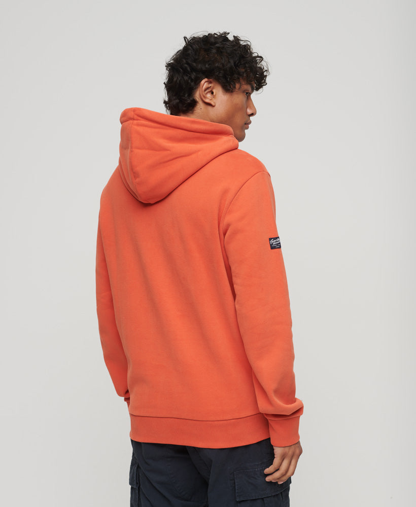 Classic Vintage Logo Heritage Hoodie | Denim Co Rust Orange