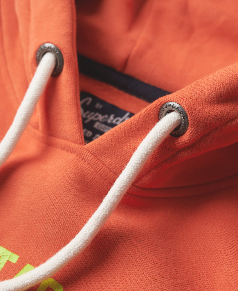 Classic Vintage Logo Heritage Hoodie | Denim Co Rust Orange