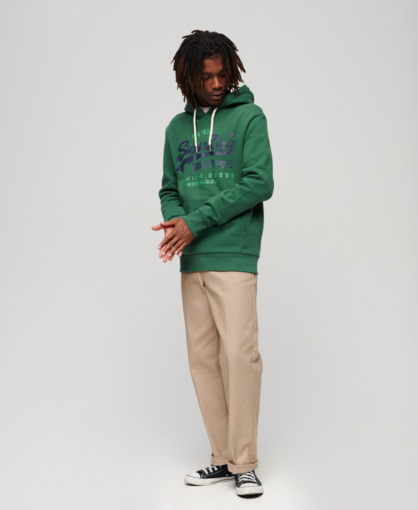 Classic Vintage Logo Heritage Hoodie | Pine Green