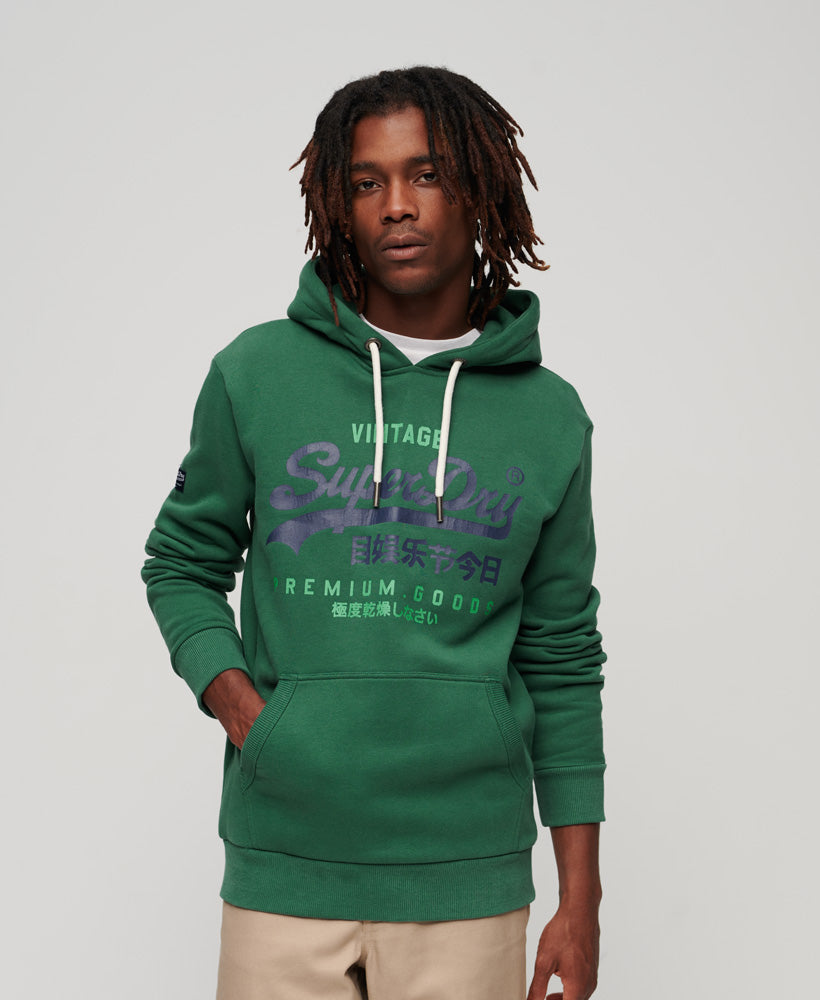 Classic Vintage Logo Heritage Hoodie | Pine Green