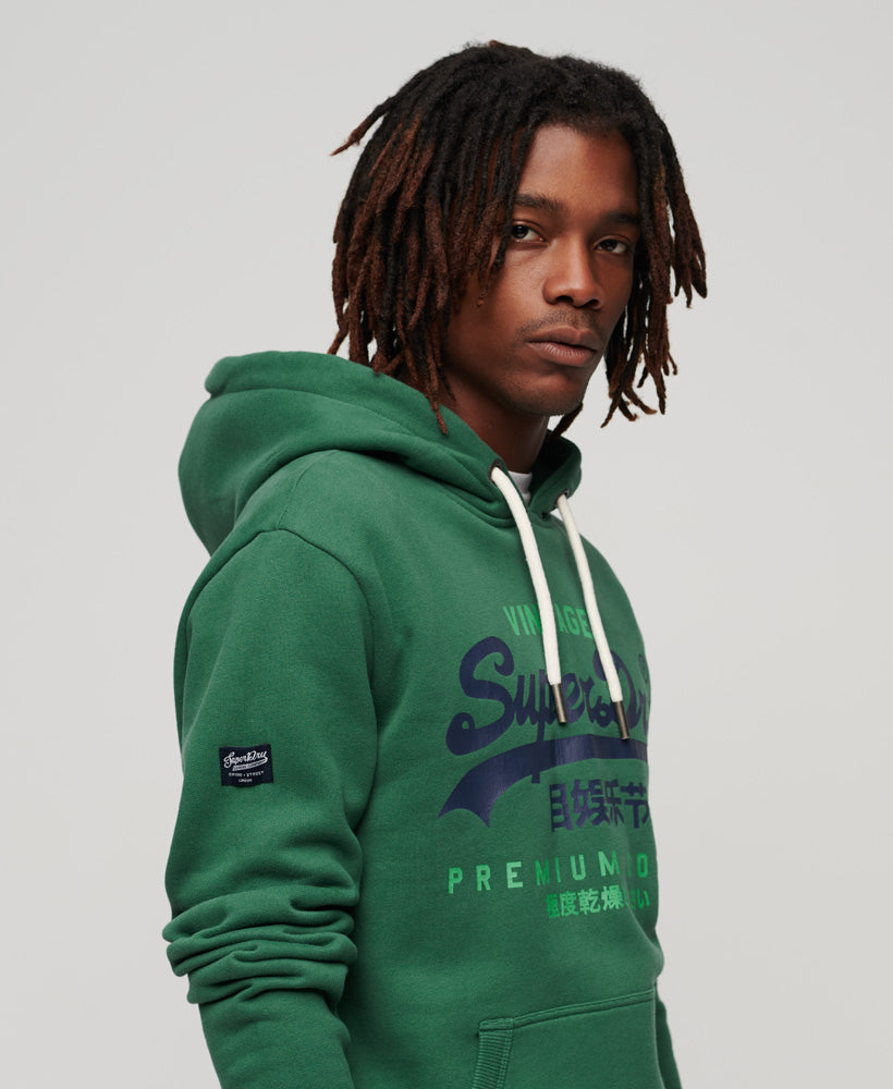 Classic Vintage Logo Heritage Hoodie | Pine Green