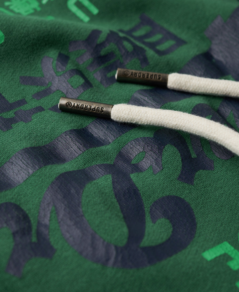 Classic Vintage Logo Heritage Hoodie | Pine Green