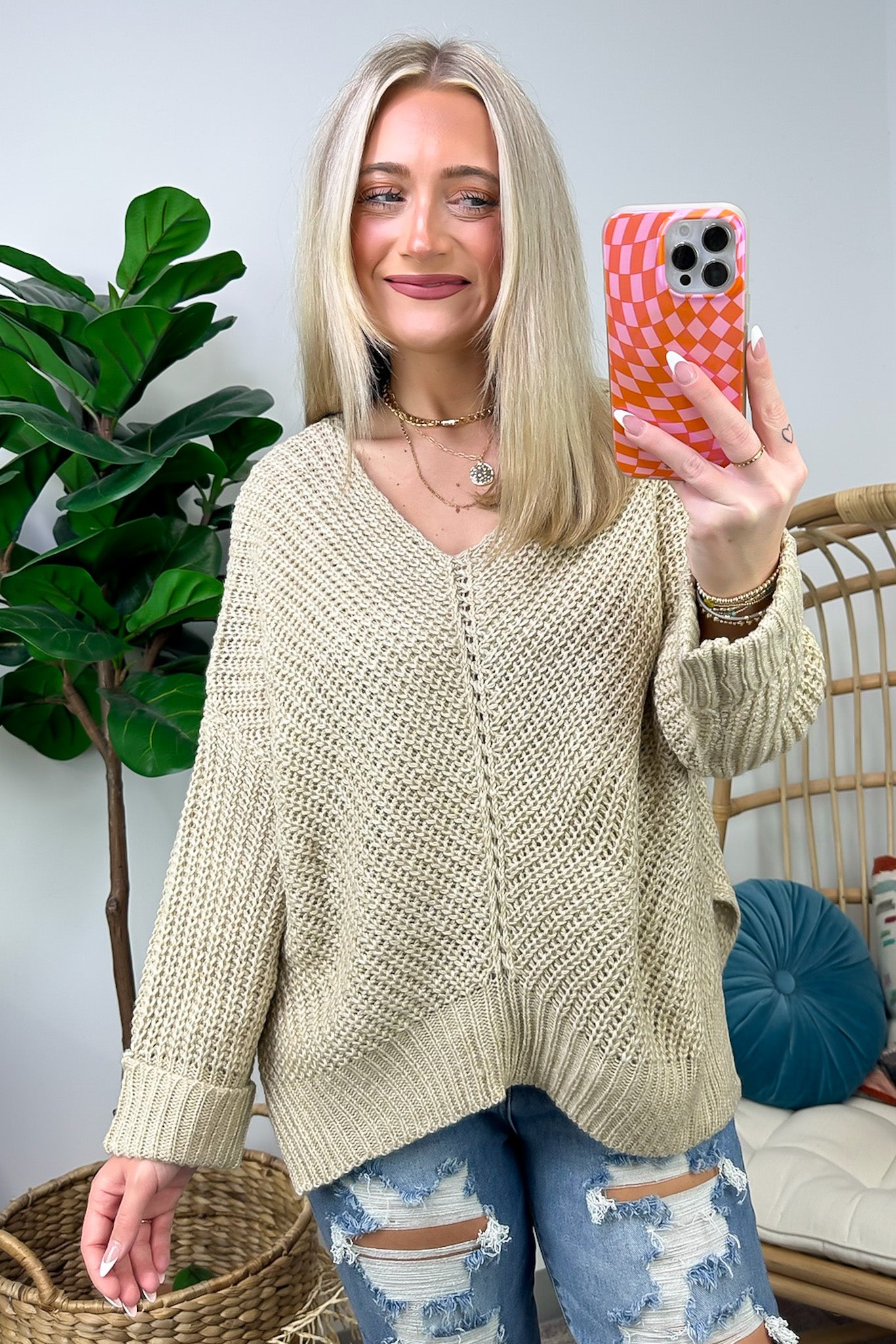 Cozy Affection Cable Knit Sweater - FINAL SALE