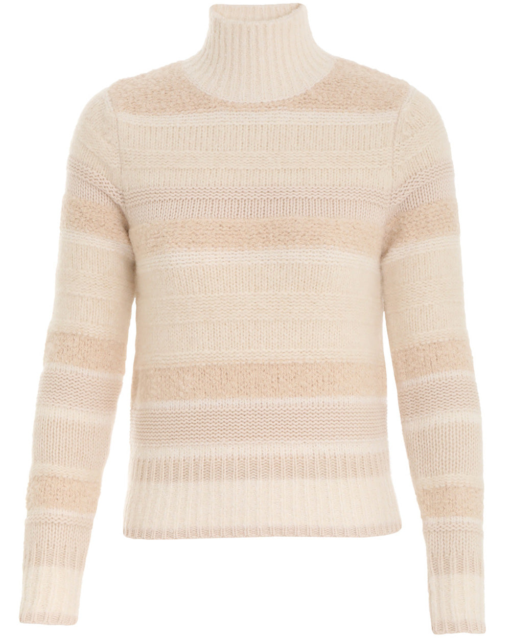 Cream Lyrical Stripe Sweater