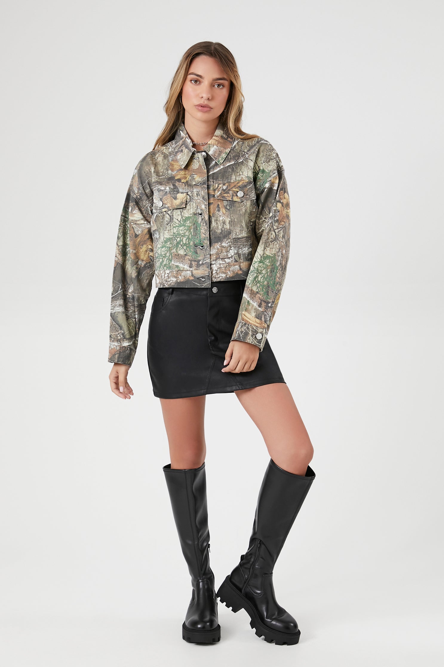 Cropped Camo Jacket