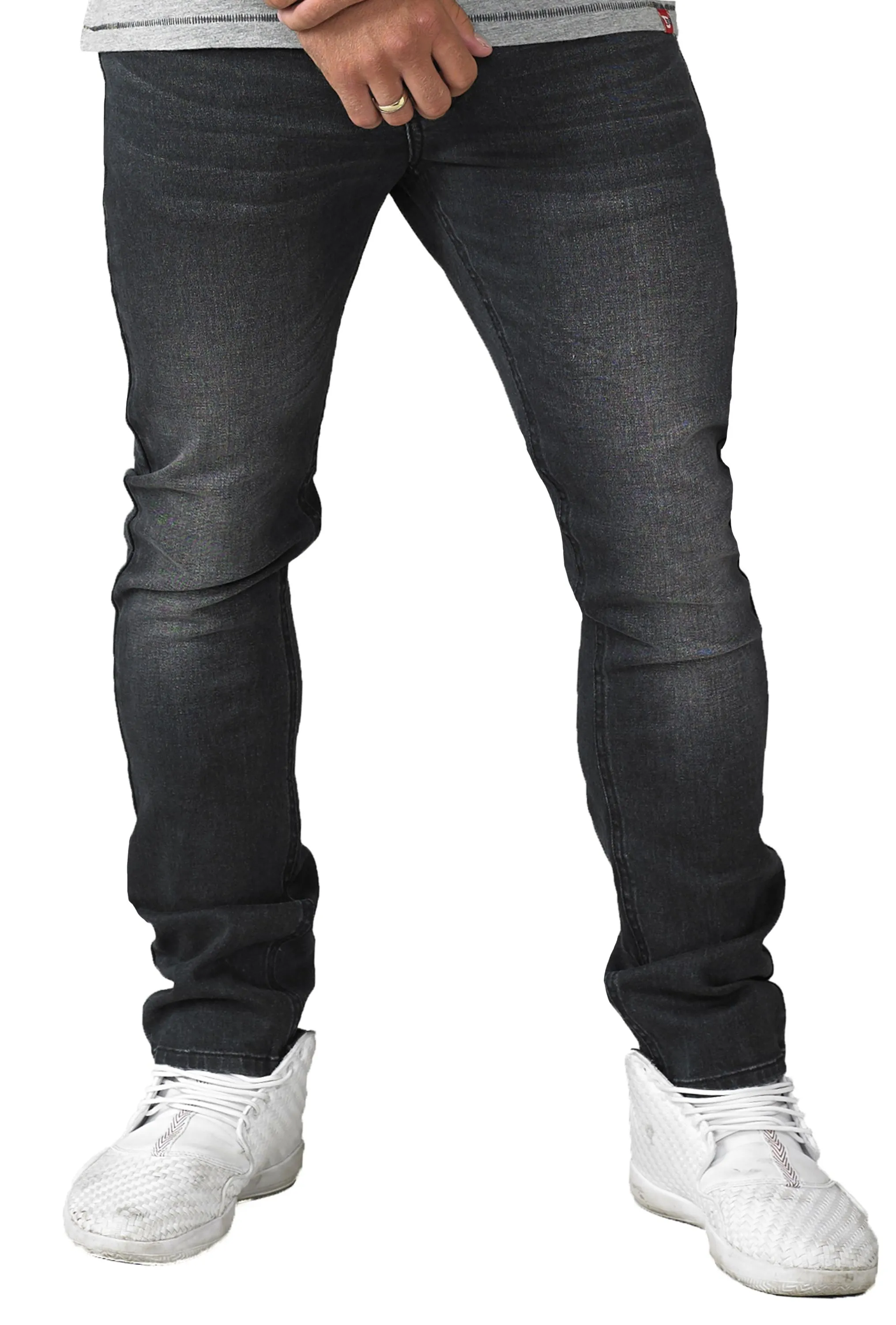 D555 Jeans Benson Stretch Denim Grey Stonewash