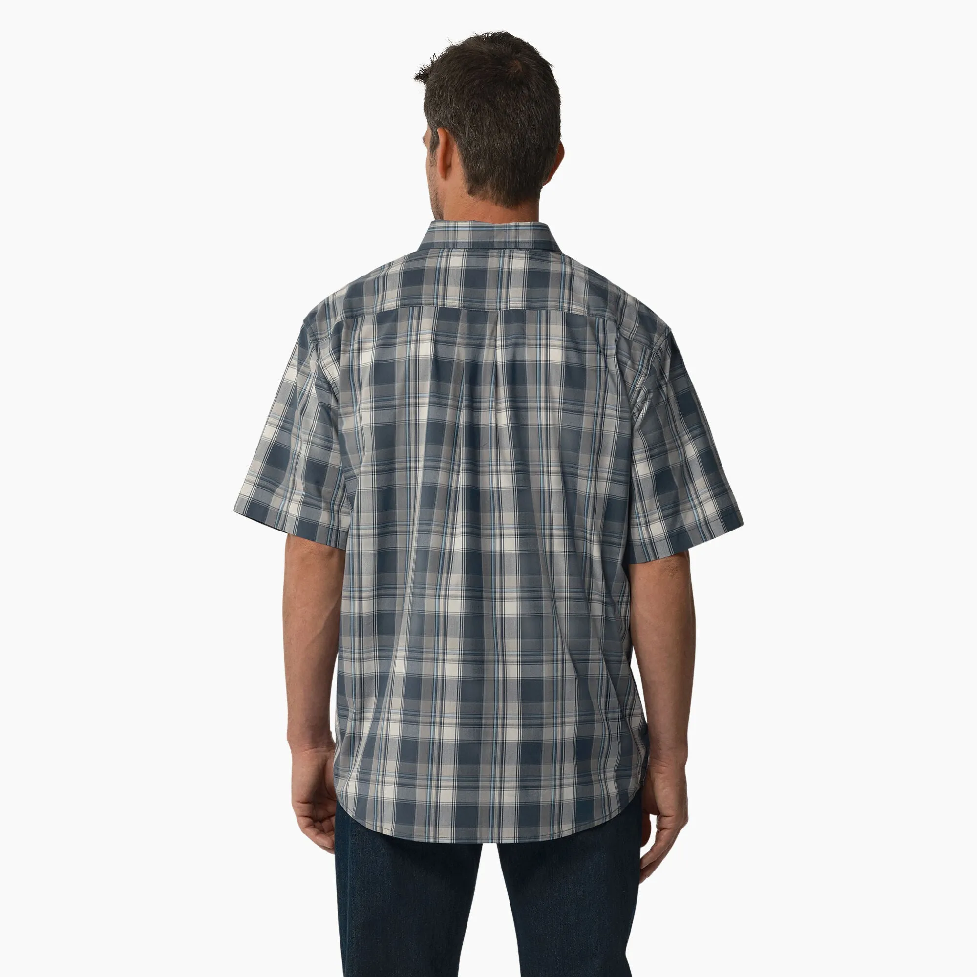 Dickies Men's FLEX Woven Short Sleeve Button-Down Shirt