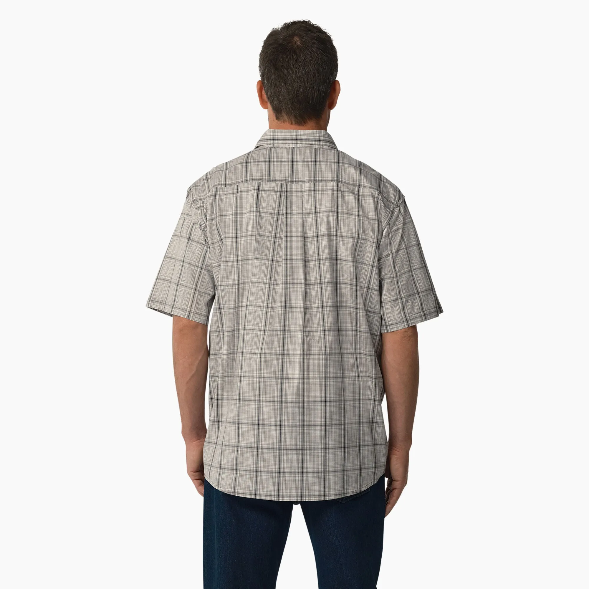 Dickies Men's FLEX Woven Short Sleeve Button-Down Shirt