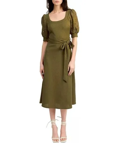 En Saison Amy Darling Midi Dress In Basil