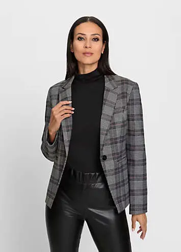 Heine Check Single Breasted Blazer | Grattan