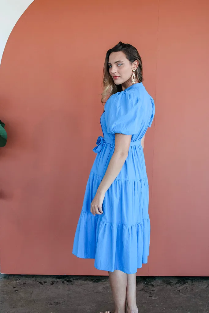 Home To You Midi Dress in True Blue