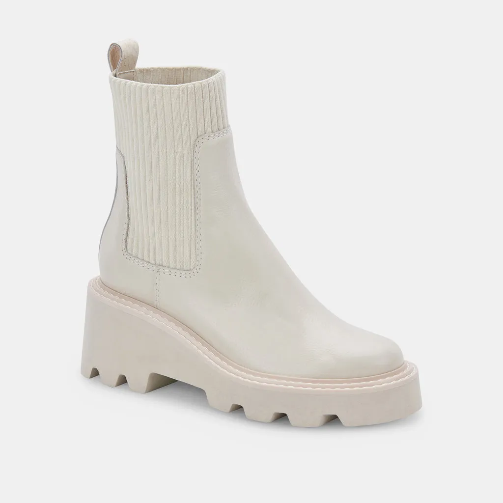 HOVEN H2O BOOTS IVORY LEATHER– Dolce Vita 6812293824578