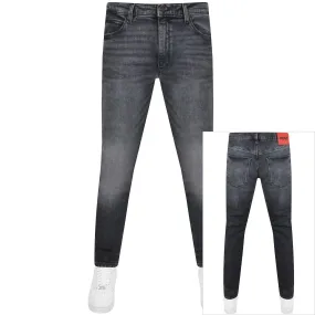 HUGO 734 Extra Slim Jeans Charcoal Grey