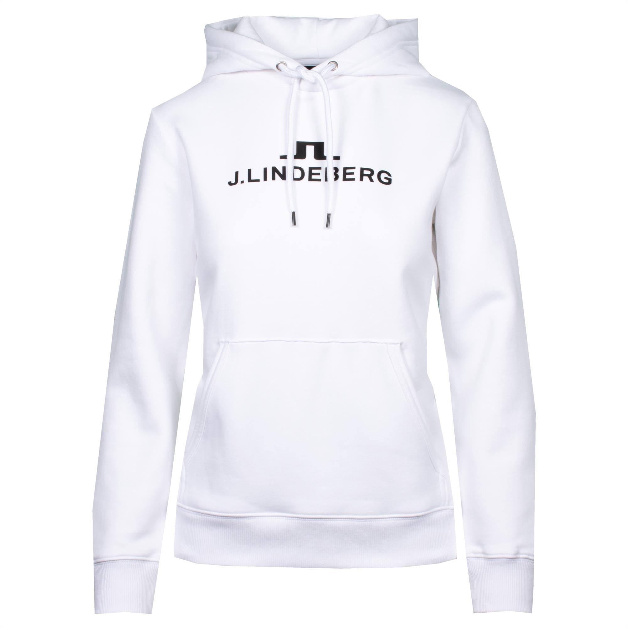 J Lindeberg Alpha Ladies Hooded Sweatshirt White