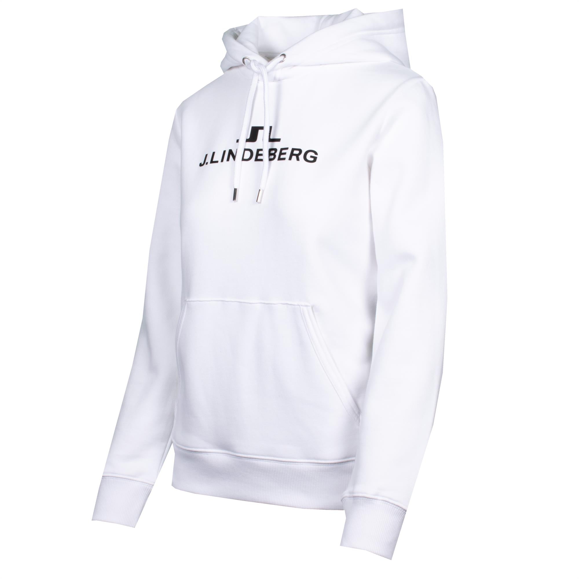 J Lindeberg Alpha Ladies Hooded Sweatshirt White