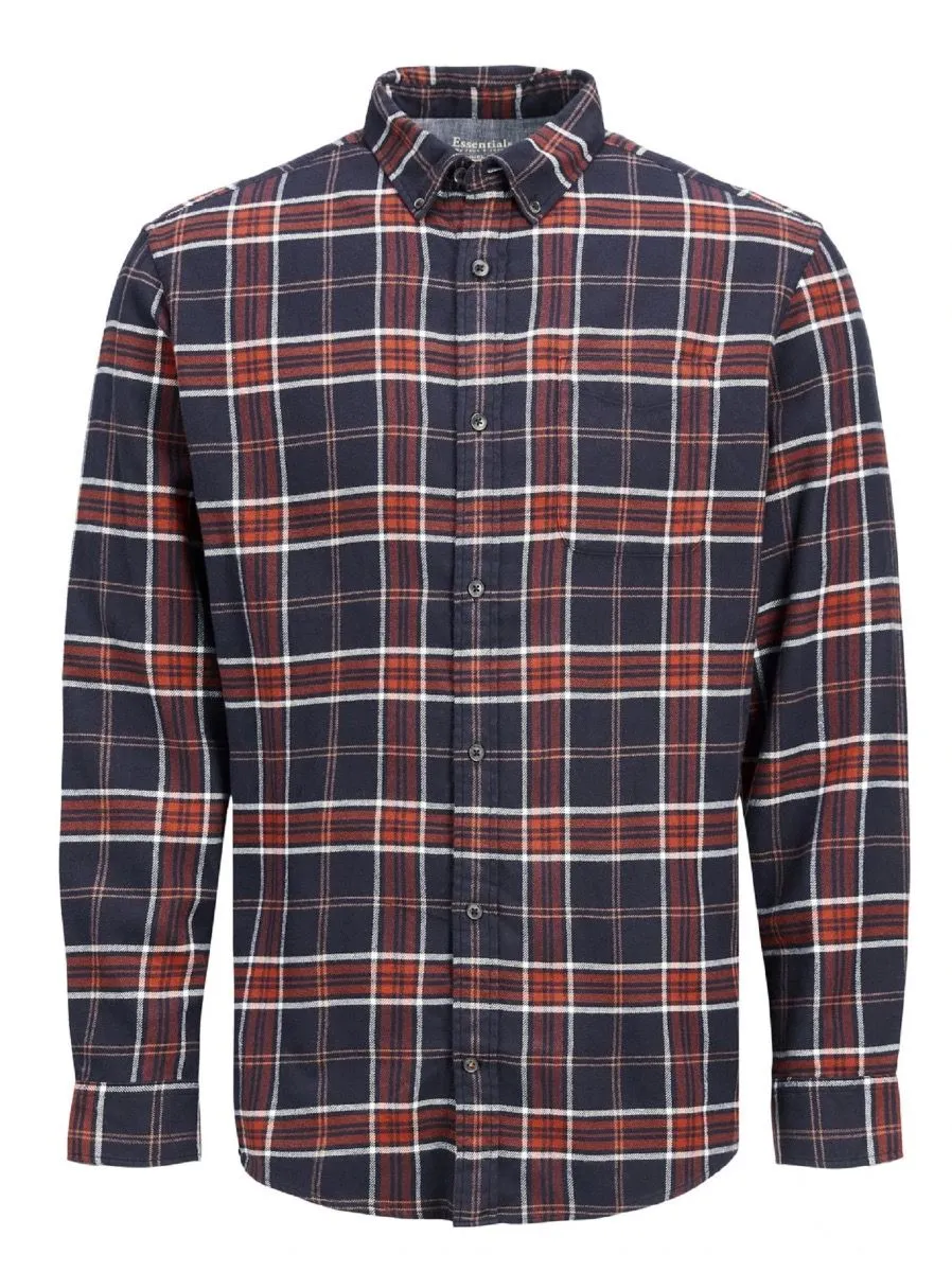 Jack & Jones Classic Check Long Sleeve Shirt Hawaiian Sunset