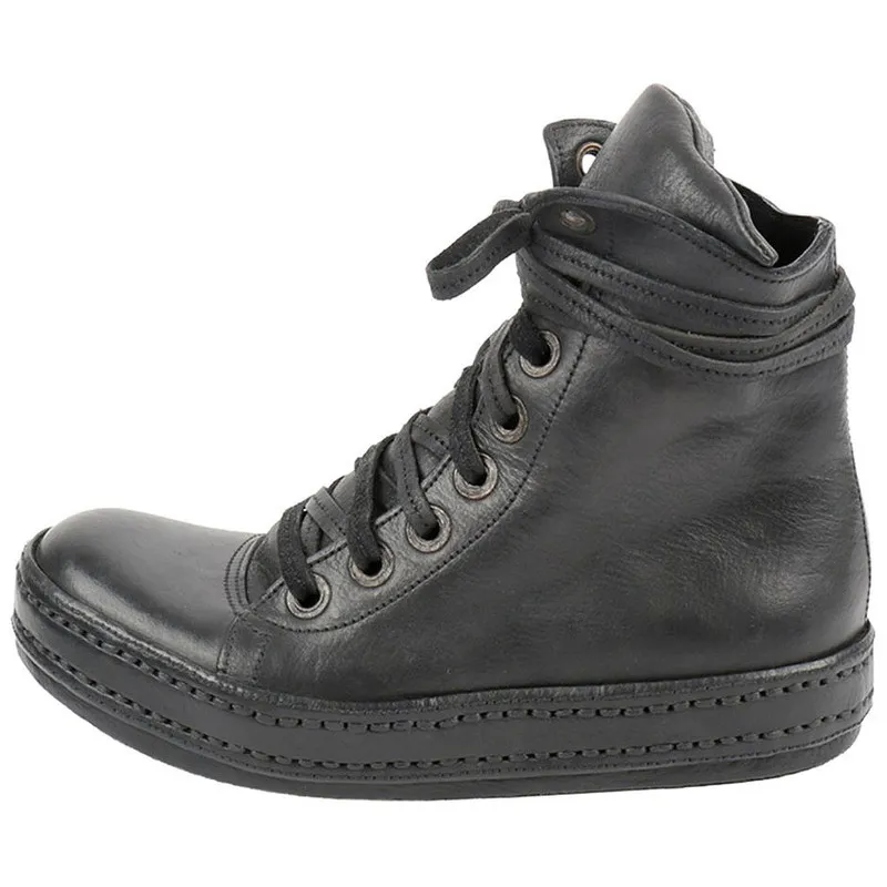 James Kearns Handmade Leather Hi-Top Sneaker