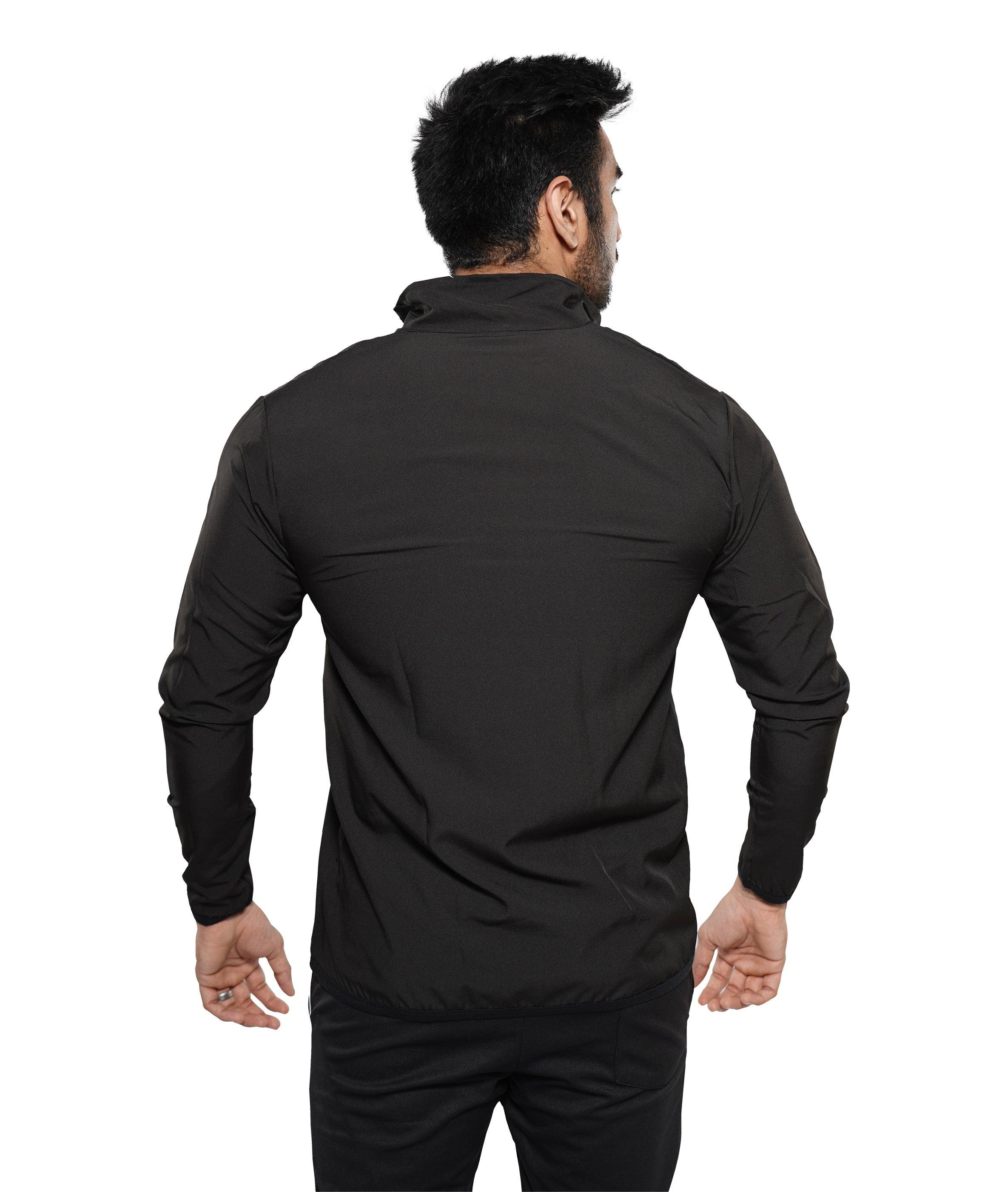 Jet Black GymX Summer Windcheater (Dedicated Phone Pocket)