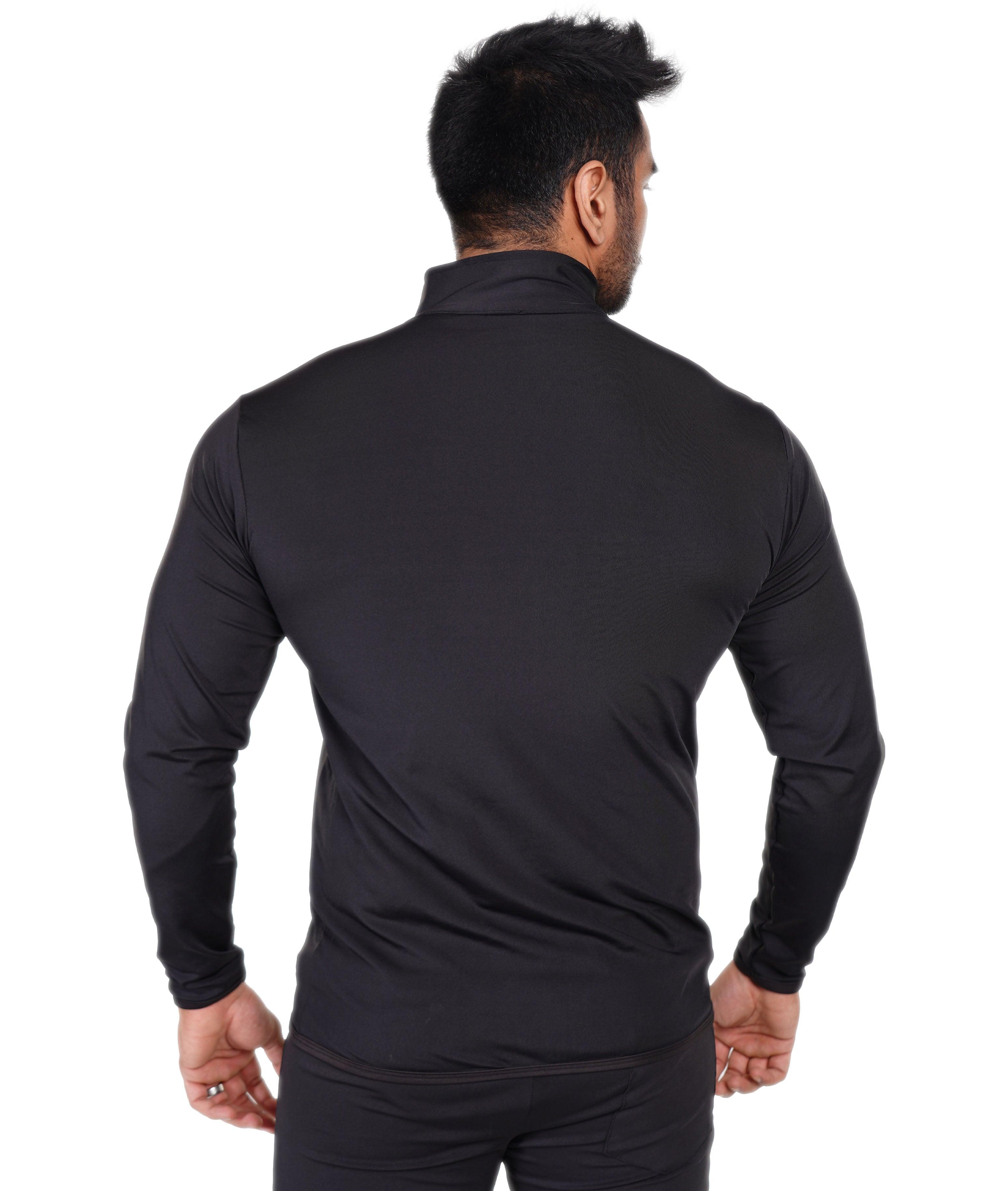 Jet Black GymX Windbreaker Summer Jacket (Dedicated Phone Pocket) - Sale