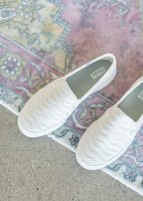 Keds Double Decker Wave Cream Slip on Shoe - FINAL SALE