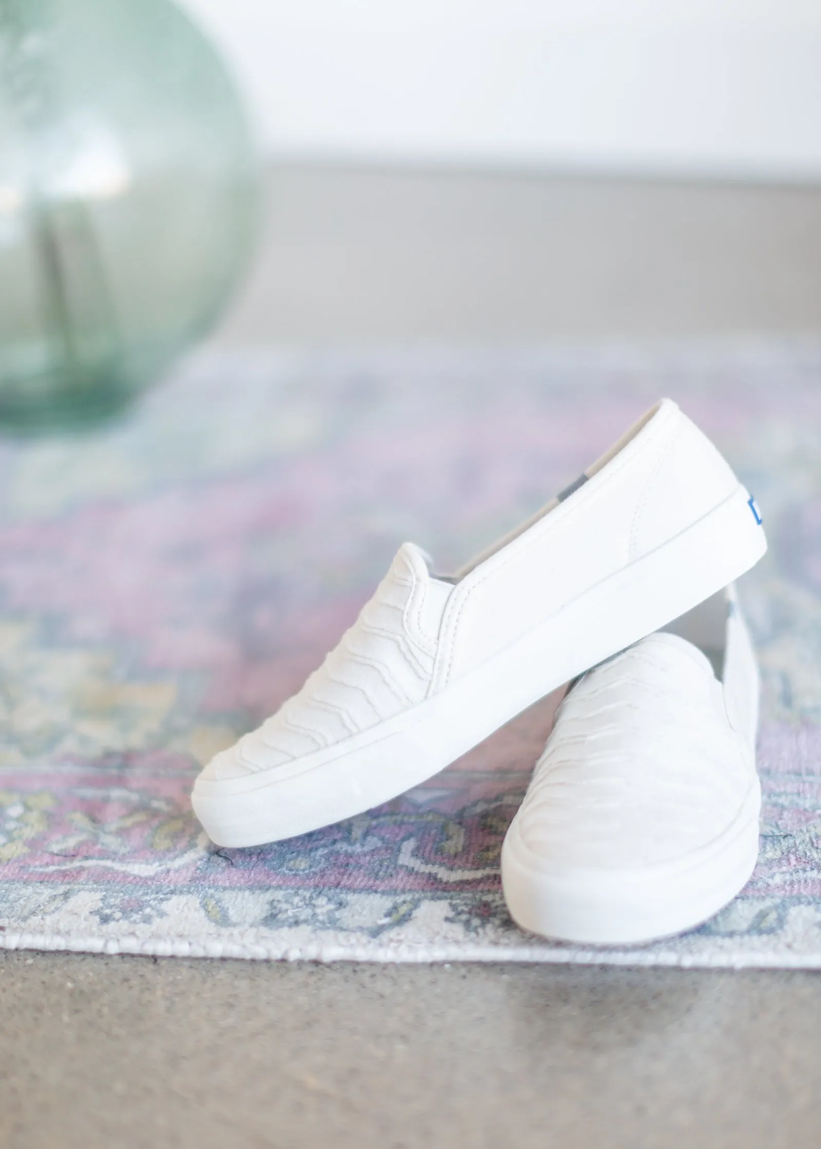 Keds Double Decker Wave Cream Slip on Shoe - FINAL SALE