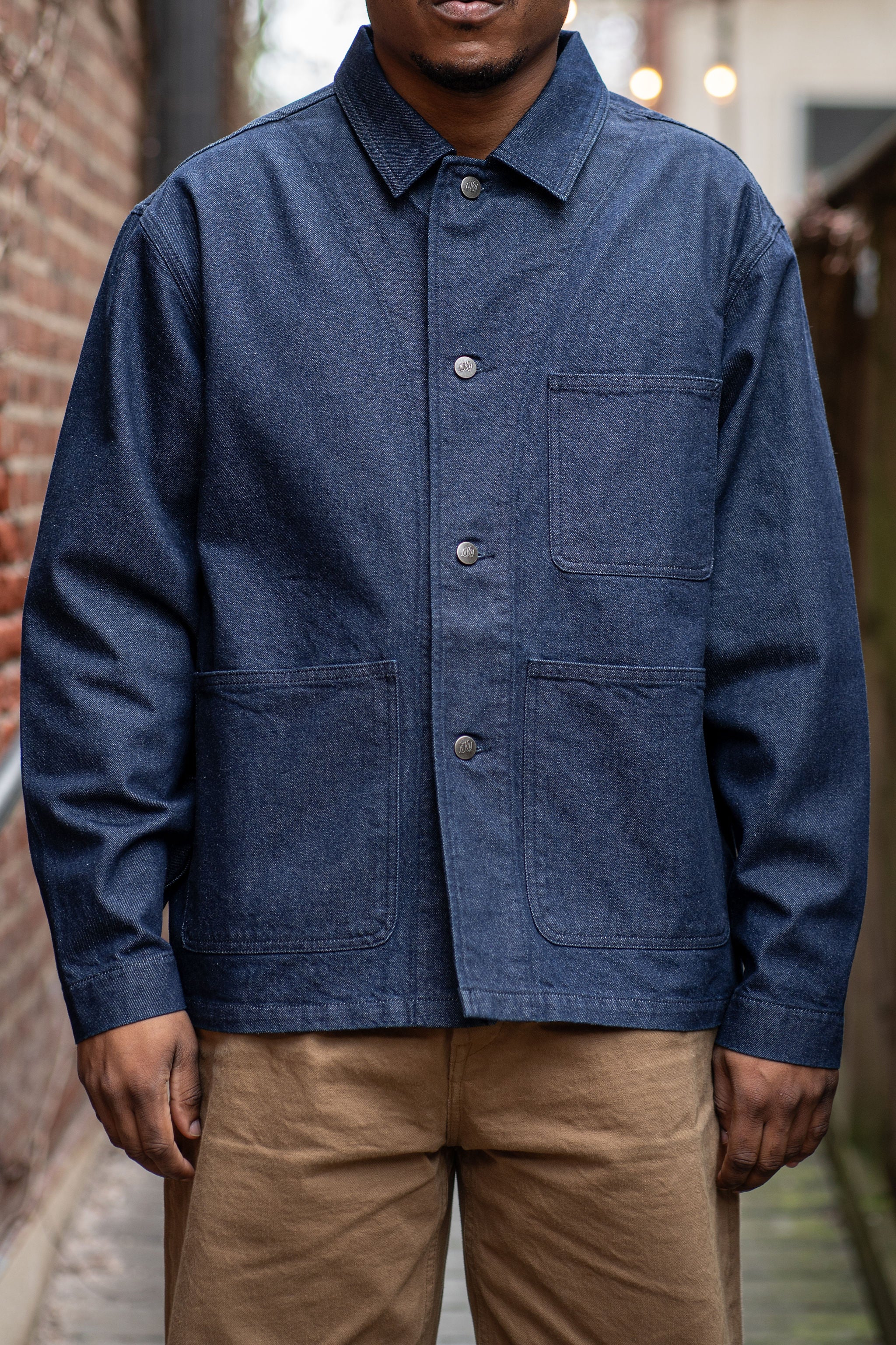 Knickerbocker Factory Denim Chore Coat - Dark Indigo