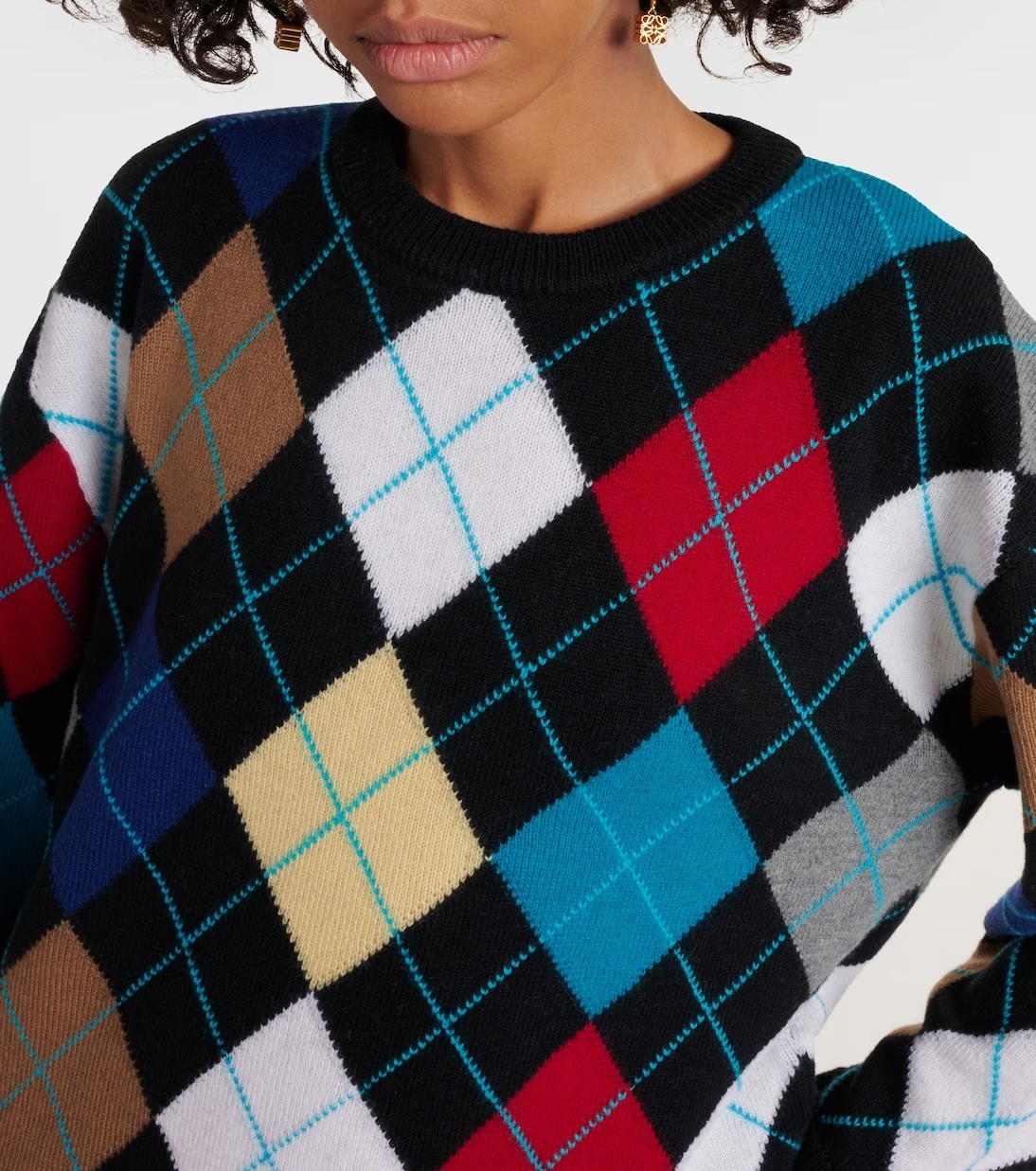 LOEWE  |Argyle sweater in wool