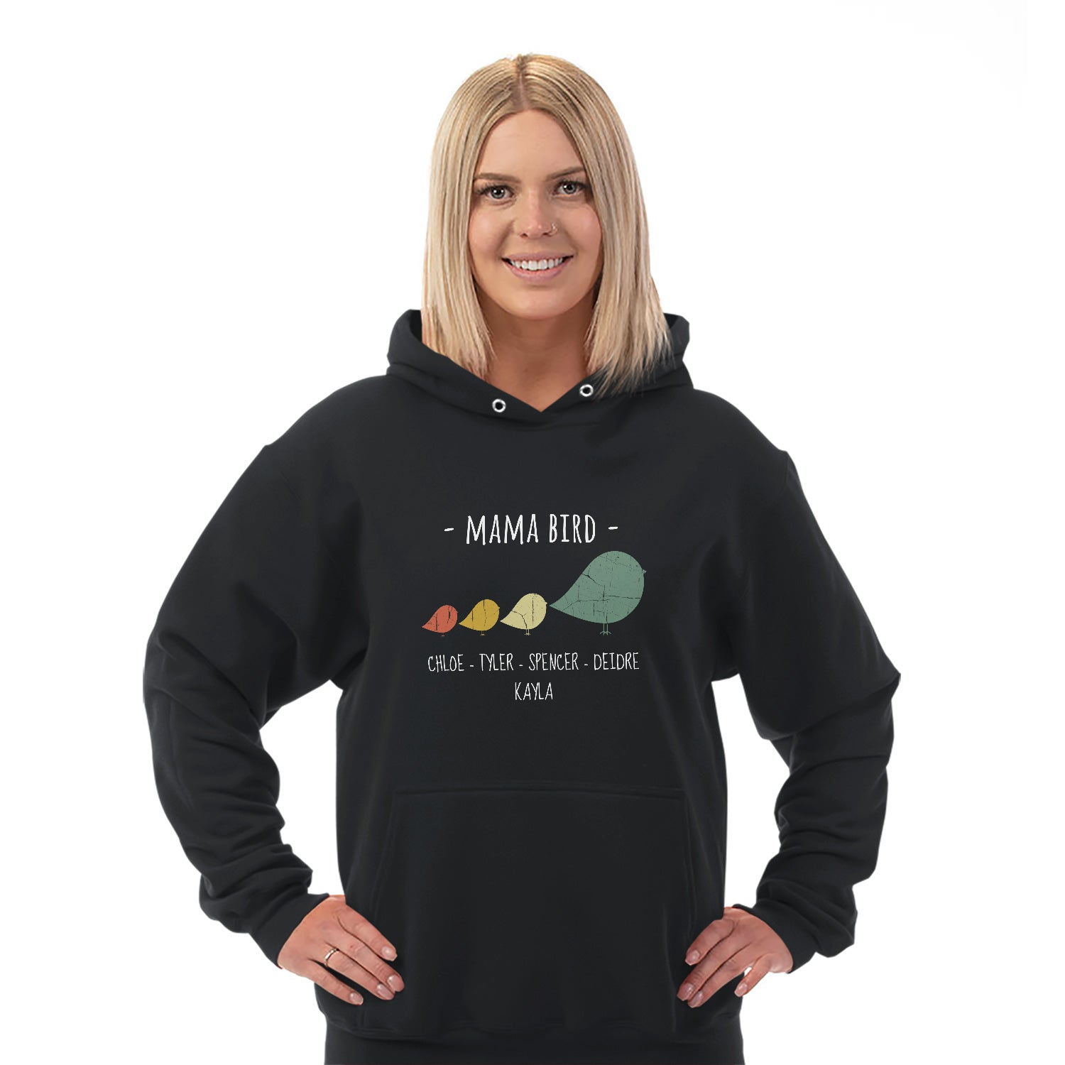 Mama Bird Personalized Hoodie