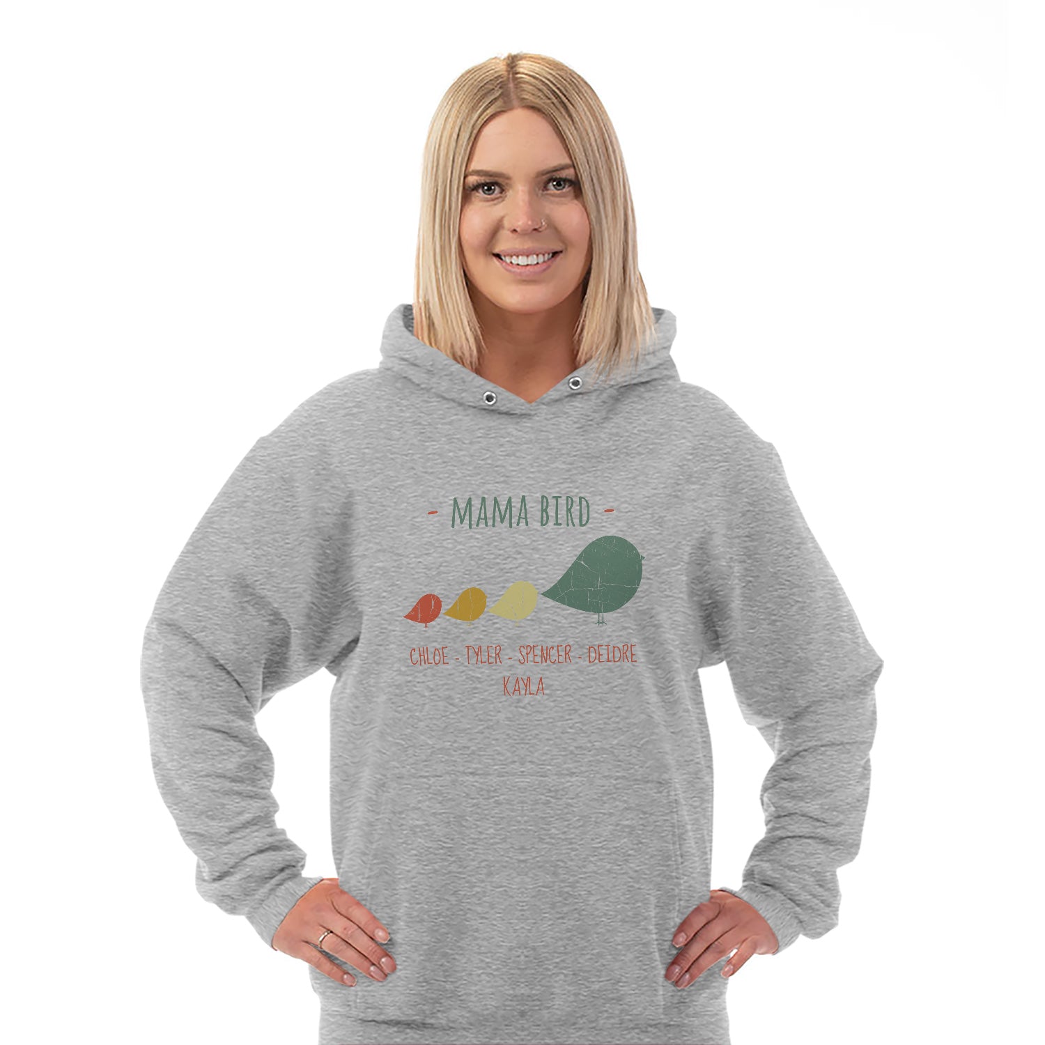 Mama Bird Personalized Hoodie