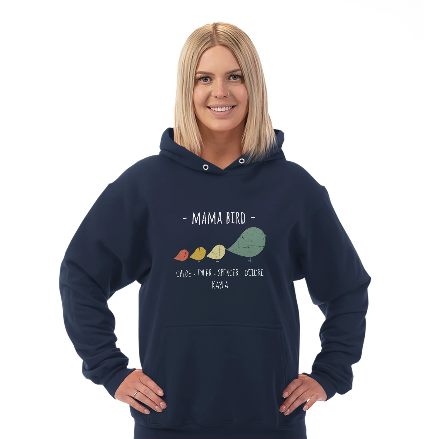 Mama Bird Personalized Hoodie