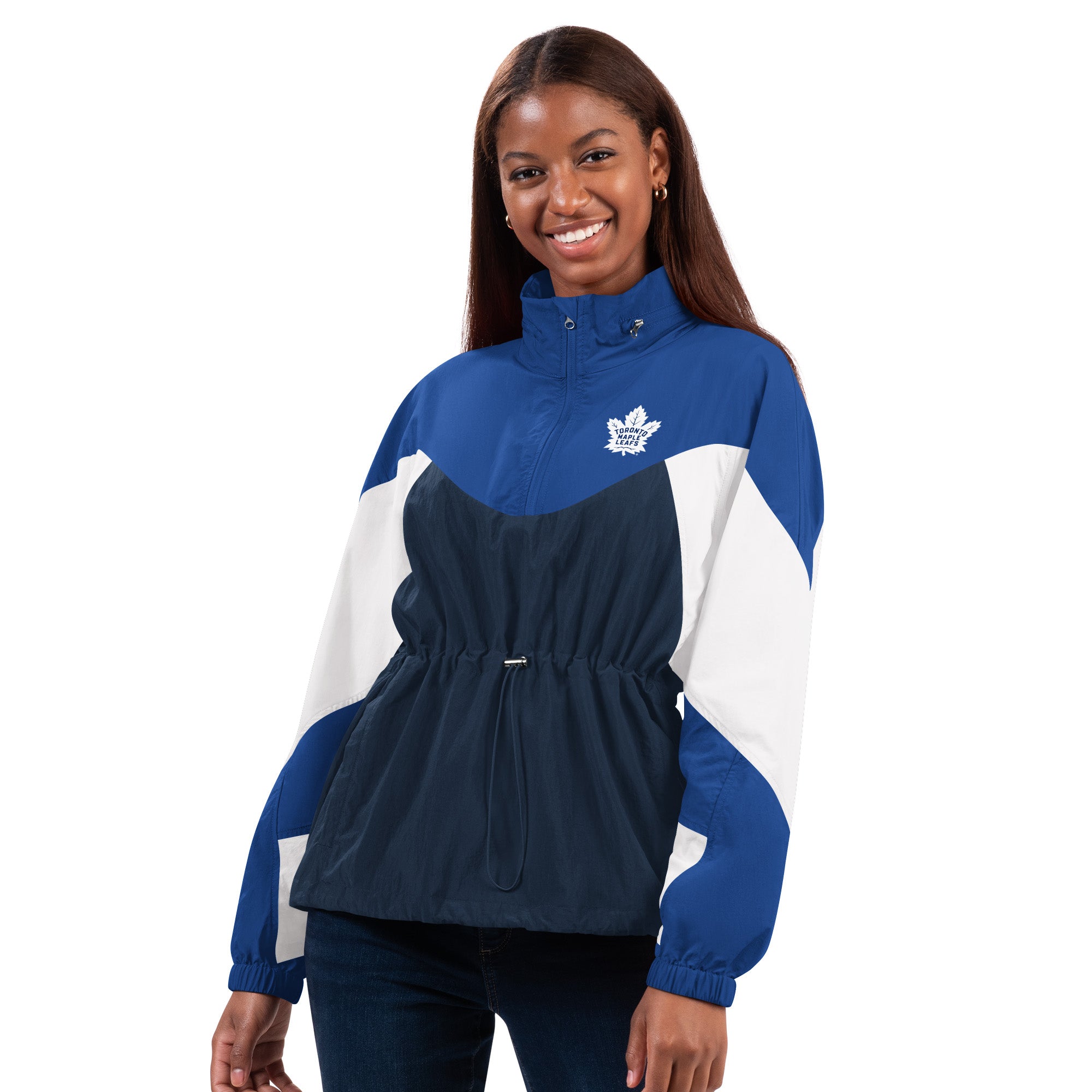 Maple Leafs GIII Women's Tie Breaker Lightweight Jacket