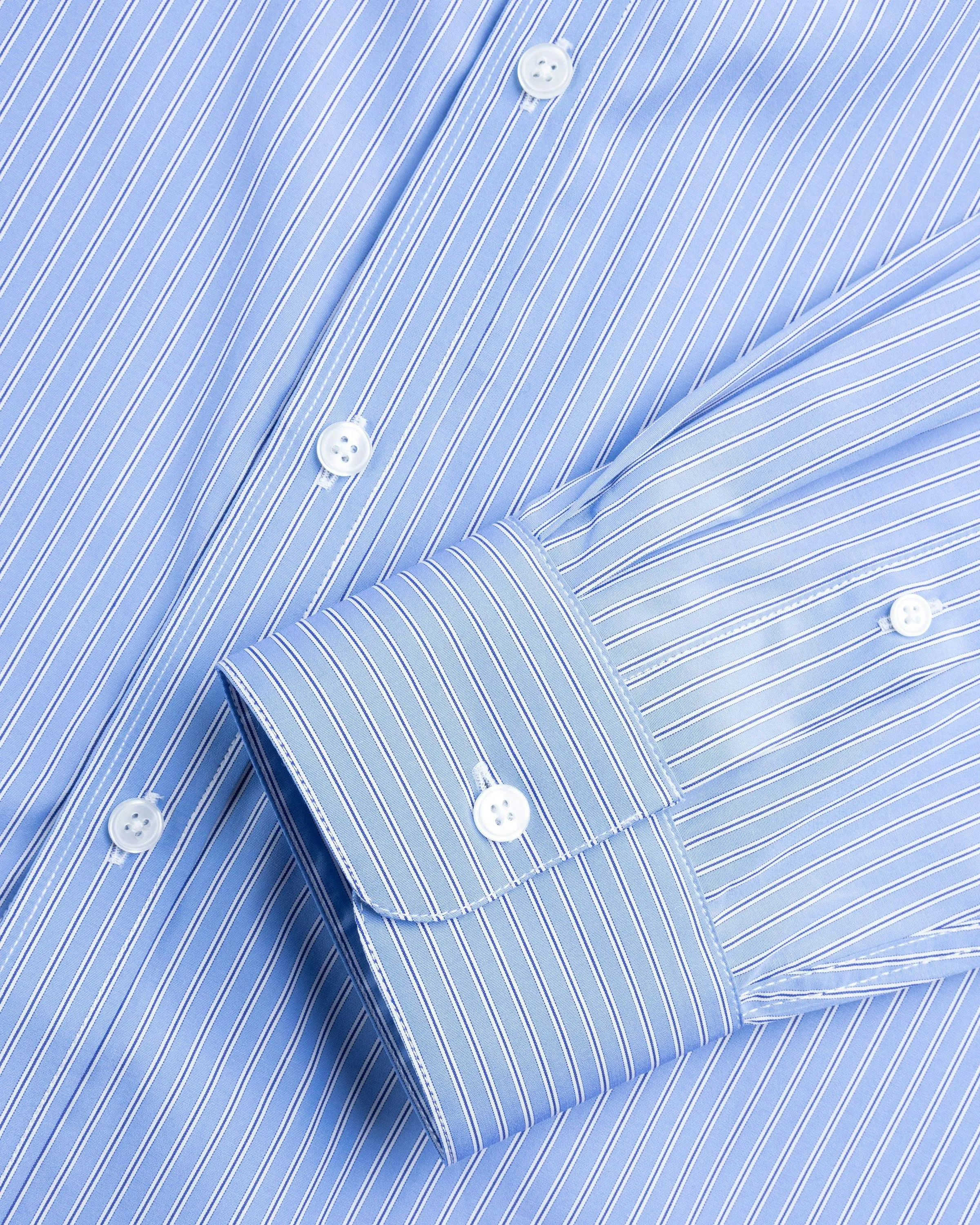 Martine Rose – Classic Button-Down Shirt Blue and White Stripe | Highsnobiety Shop