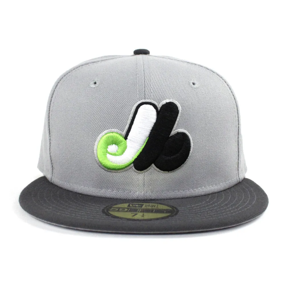 Montreal Expos New Era Fitted 59Fifty Hat (Air Max 95 Gray Under Brim)