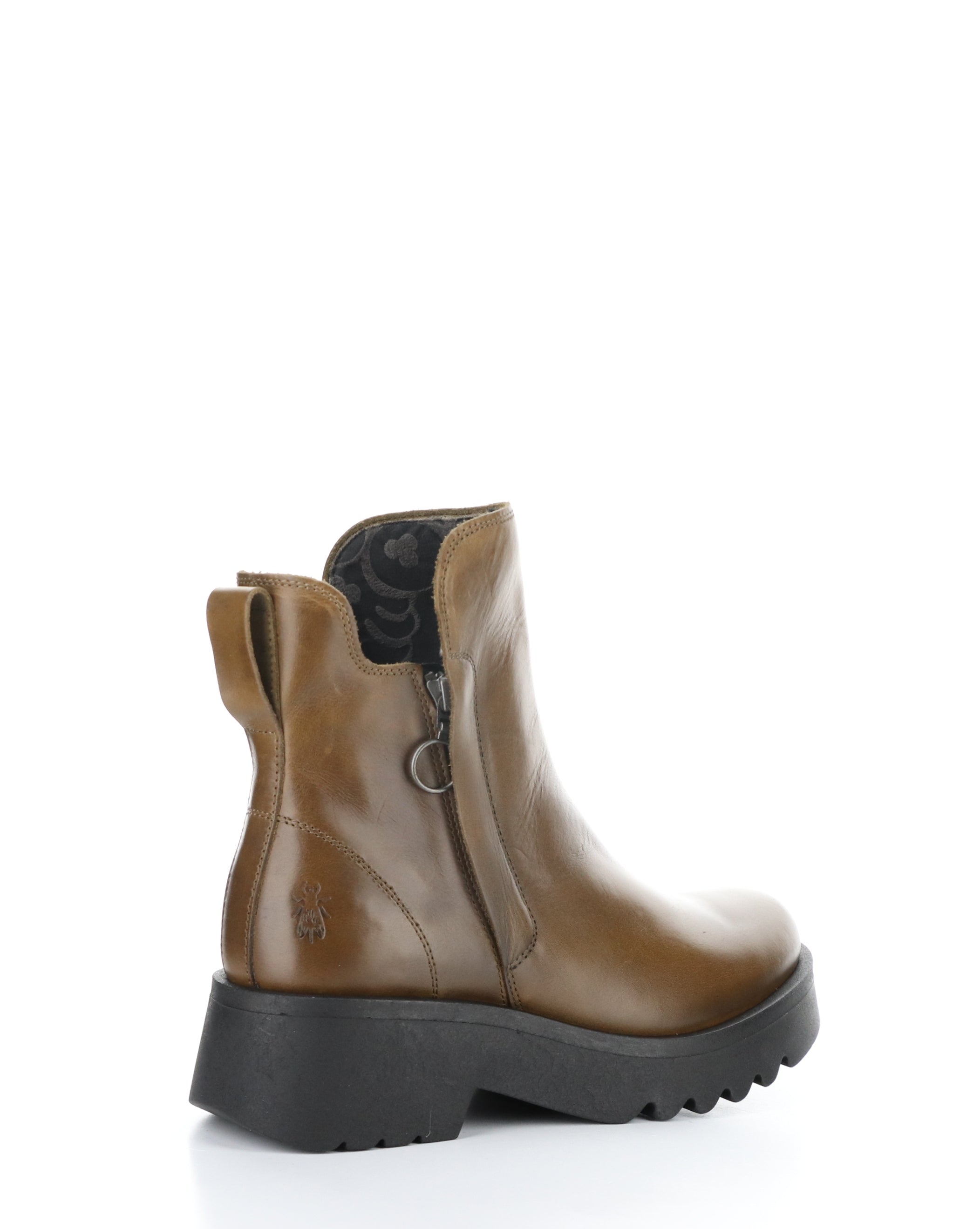 MUZZ977FLY 002 CAMEL Round Toe Boots