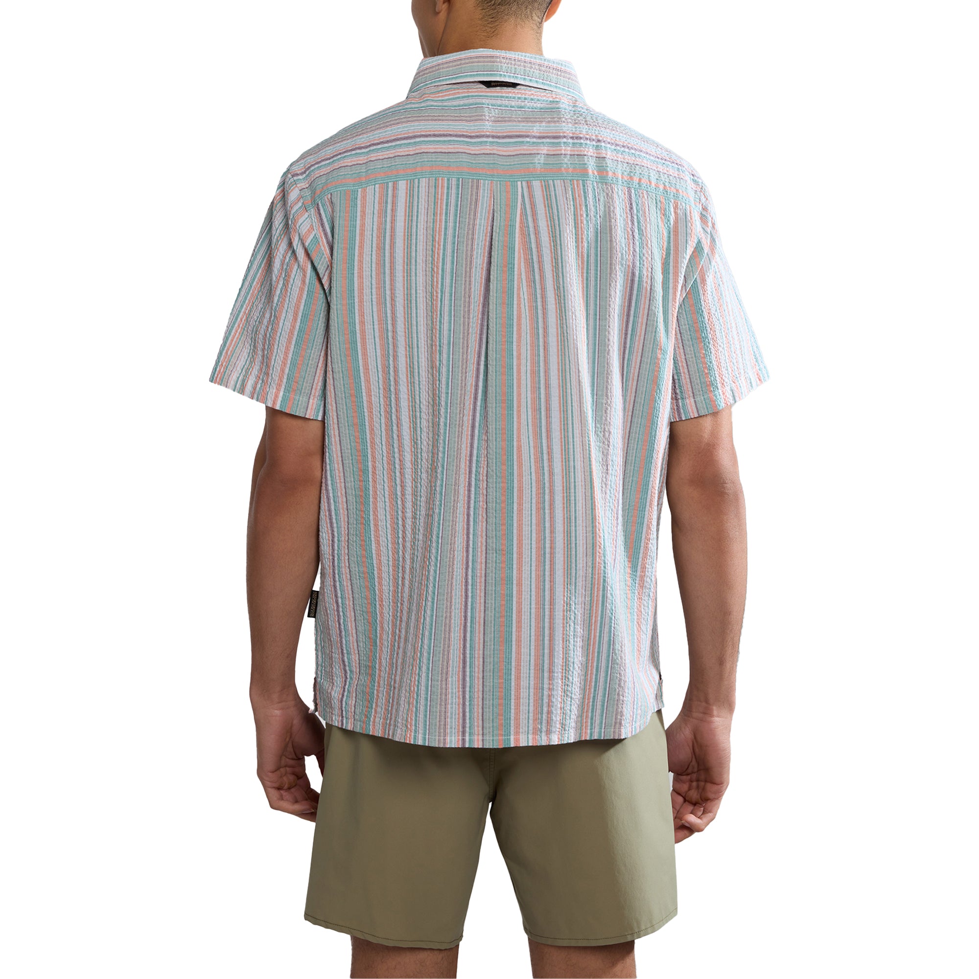 Napapijri G-Tulita Short Sleeve Shirt - Stripe