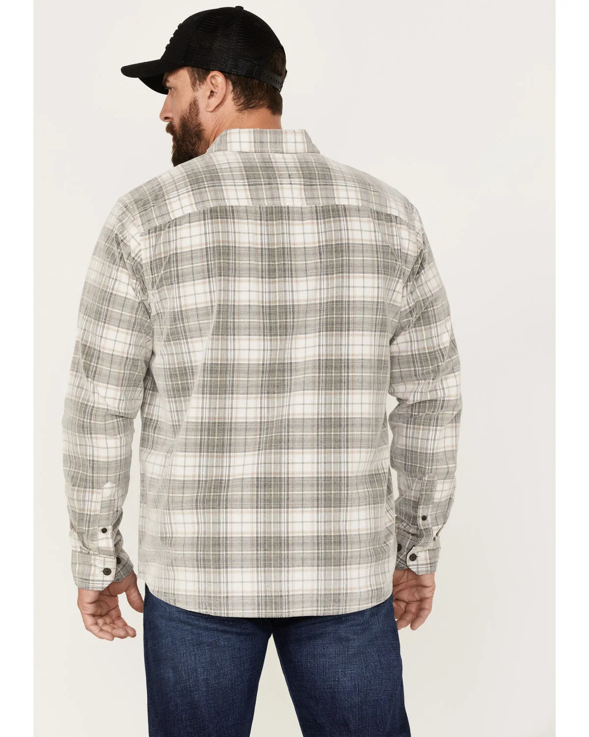 North River Men's Corduroy Medium Plaid Long Sleeve Button Down Shirt